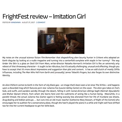 FrightFest review – Imitation Girl